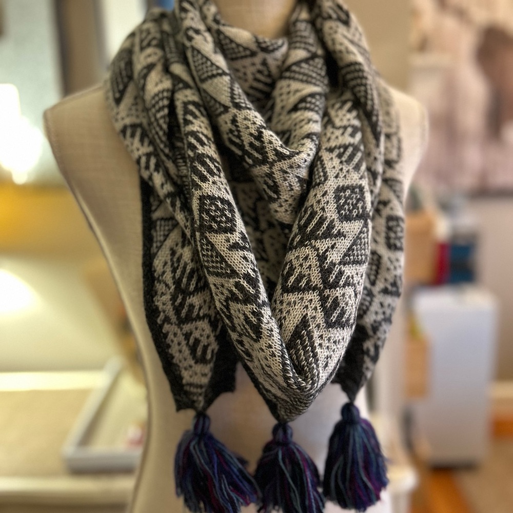 Tasseled scarf